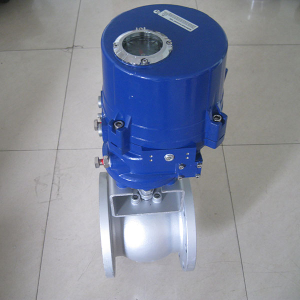 V-shaped ball valve